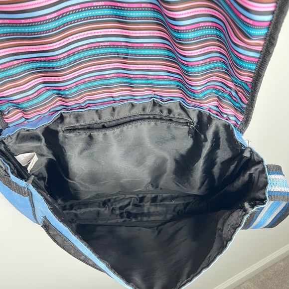 Vintage Y2K Mudd Messenger Book Bag Blue - Picture 7 of 7